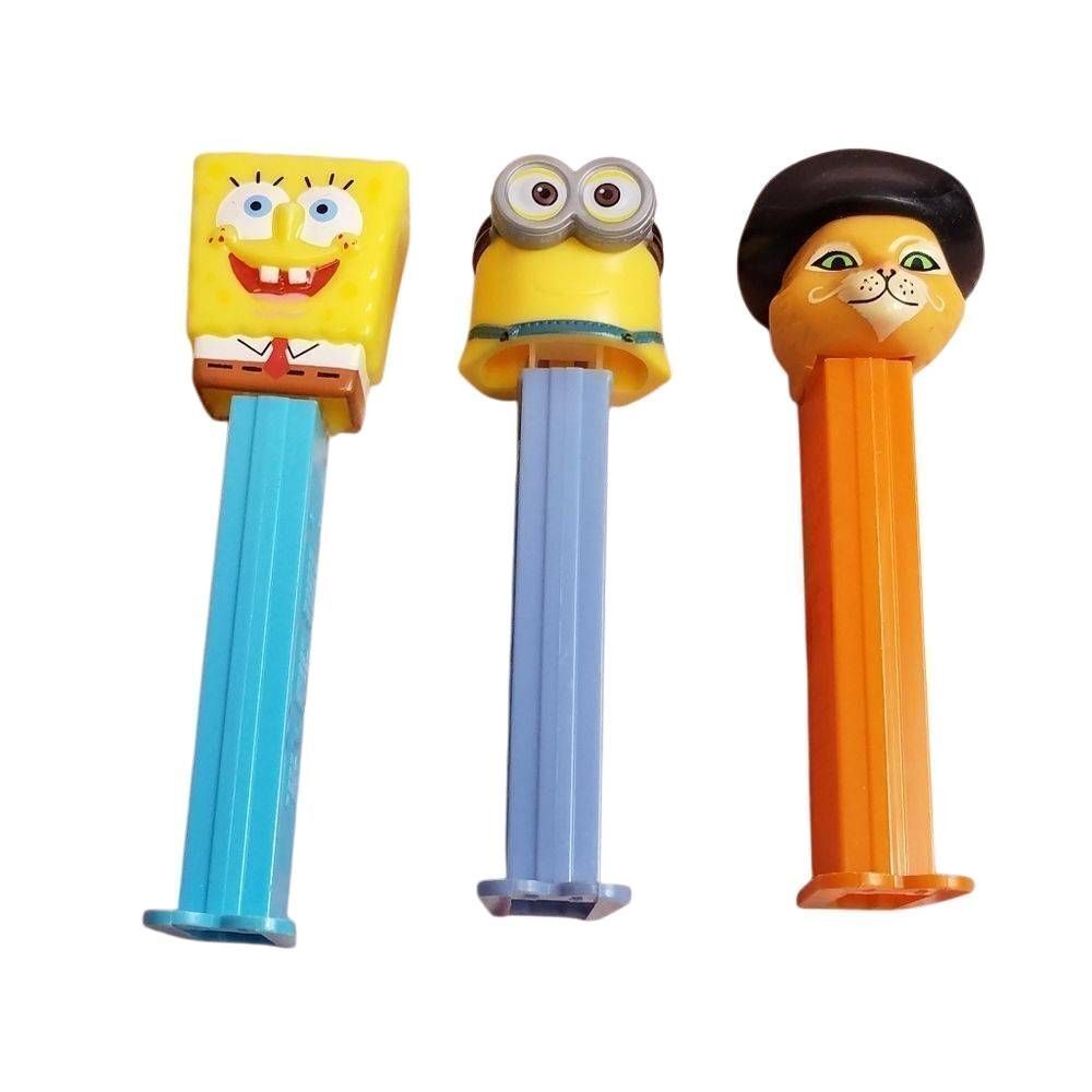 Pez dispensers -SpongeBob -Minion
